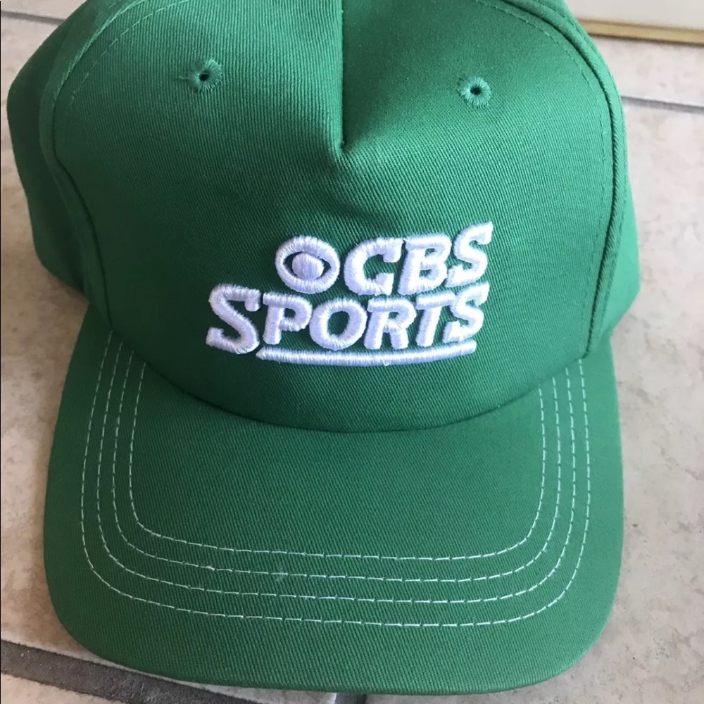 CBS SPORTS BASBALL CAP / green/ new